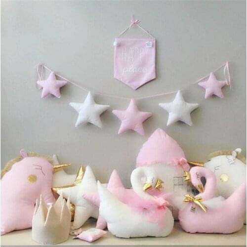 New Baby Room Handmade Nursery Star Garlands Christmas Kids Room Wall Decorations Photography Props Best Gifts
