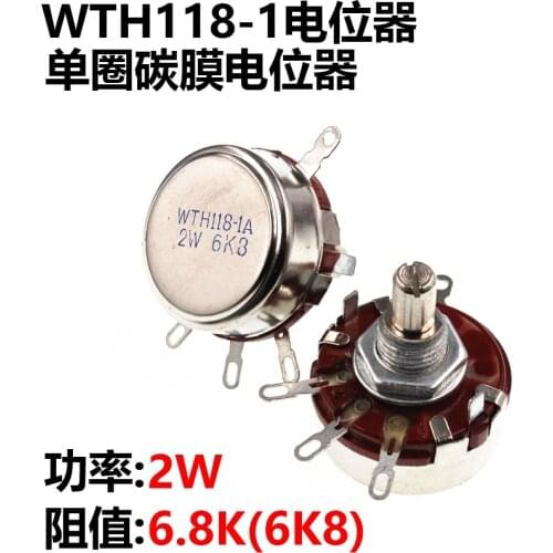 New WTH118-1A 2W 6K8 WTH118 2W 1A 6.8K Potentiometer