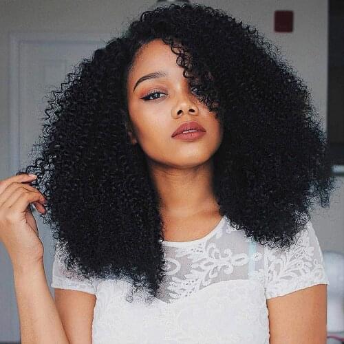 JYZ 13x4 Kinky Curly Lace Front Human Hair Wig Pre Plucked With Baby Hair Brazilian Kinky Curly Frontal Wig For Women Remy Hairs