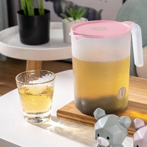 2000/2500ml Plastic Juice Water Bottle Jug Drinkware Large Capacity Bottles Pot Heat Resistant Water Pitcher Household