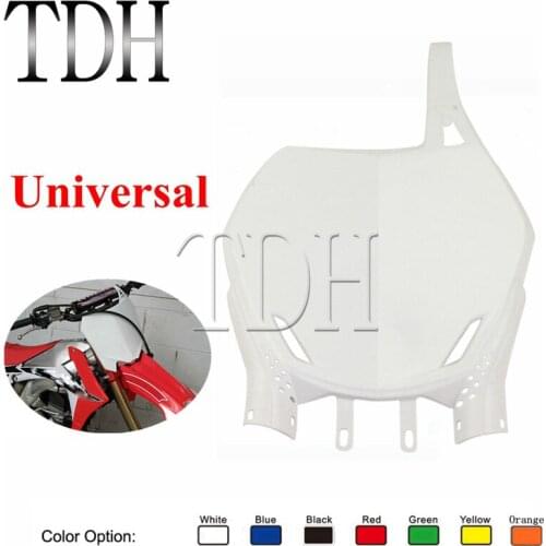 Plastic Fairing Front Number Plates Name Panel For Kawasaki Suzuki Yamaha Honda CRF CRE KLX KLR DRZ WR YZ 85 250 450 Motocross
