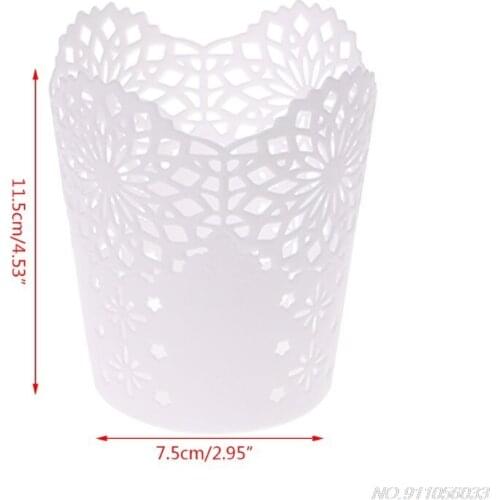 Hollow Flower Brush Storage Pen Pencil Pot Holder Container Desk Organizer Gift D17 20 Dropshipping