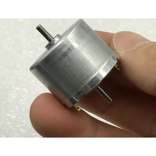 RF-310 DC 12V-24V 8500RPM Mini 24mm Round Electric Motor Dual 2mm Shaft DIY Toy