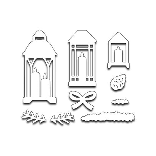 Christmas lantern Metal Cutting Dies Stencil for DIY Scrapbooking Album Embossing Paper Cards Decorative Crafts