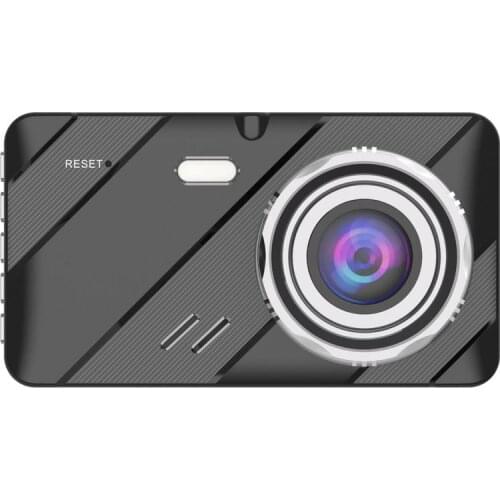 Wide-Angle Car Dash Cam Set With 4-inch HD Screen And Dual Record Camera Wide-angle Driving Recorder GPS Vehicle Record