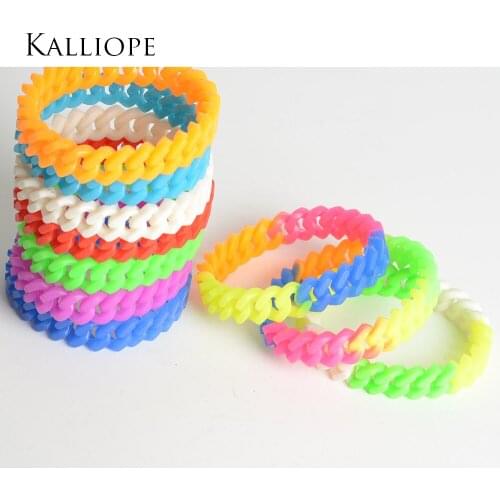 Chain-shaped silicone bracelet fashion romantic jewelry korean style valentines birthday gift