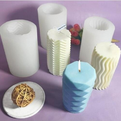 Candle Silicone Stencil Easy to Clean DIY Creatives Template For DIY Candle Fondant Soap Chocolate