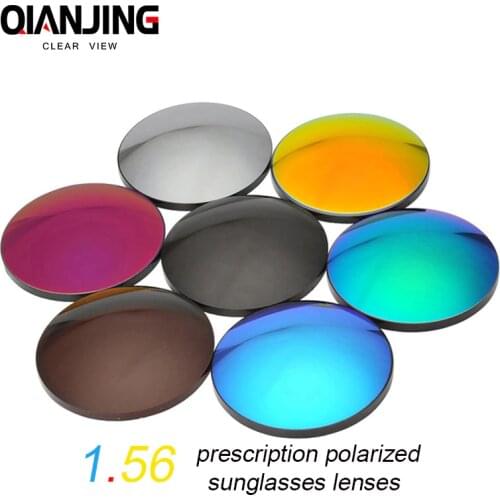 QIANJING 1.56 CR-39 Polarized Sunglasses Prescription Optical Lenses for Driving Fishing UV400 Anti-Glare Polarized Lens