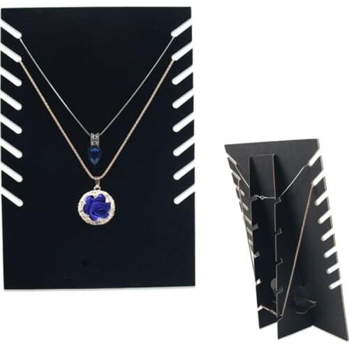 Velvet Jewelry Pendant Display Rack Storage Necklace Display Holder Organizer Jewelry Counter Display Jewelry Storage