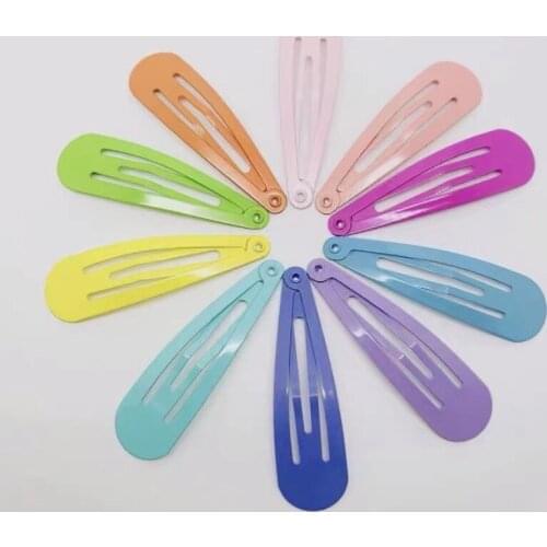 1pcs Thickened 5cm drops bb clip color nontoxic paint hairpin childrens cute hair accessories diy headdress accessories