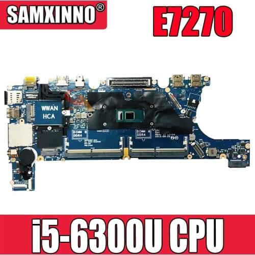 0H7Y7K H7Y7K CN-0H7Y7K LA-C451P FOR Dell Latitude E7270 laptop motherboard i5-6300u 100% tested