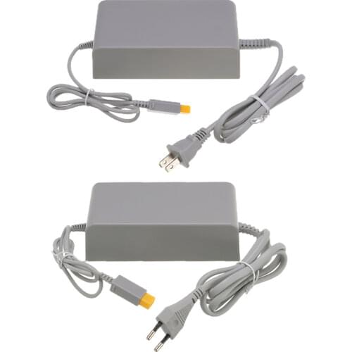 1pc For Nintendo Wii U WiiU Game Console Host100-240V 15V 5A Home Wall Power Supply AC Charger Adapter Cable US/EU Plug