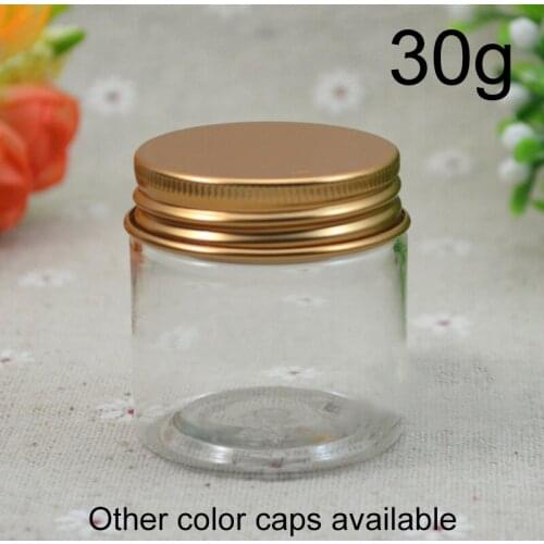 10pcs 30g Empty Plastic Jar 1oz Makeup Eye Cream Lip Balm Pill Tea Storage Container Refillable Cosmetic Bottle Free Shipping