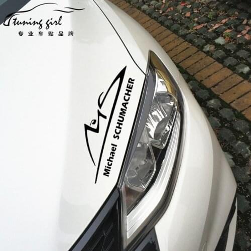 Car Stickers F1 Racing Michael Schumacher Sports Creative Decoration Decals For Door Head Auto Tuning Styling Vinyls D30
