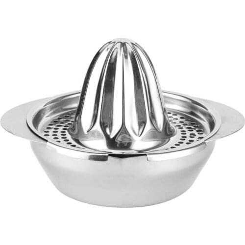 Blender portable orange juicer Stainless Steel Manual Juicer Fruit Lemon Orange Squeezer with Bowl Juicer Strainer Kitchen