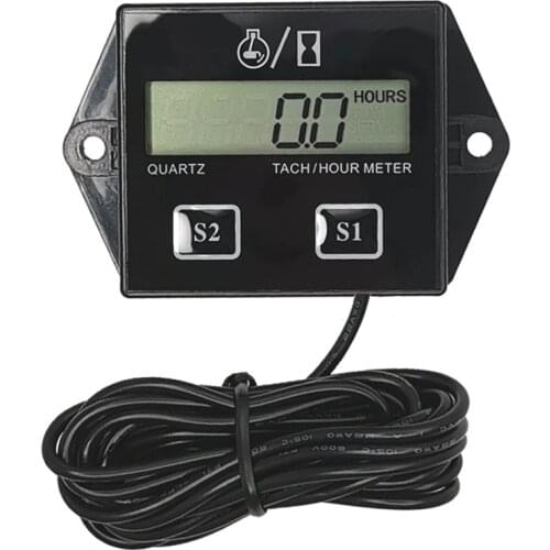 Motorcycle Digital Display Speed Timer Motorboat Engine Electronic Tachometer Universal Motorcycle Digital Gauge Speedometer