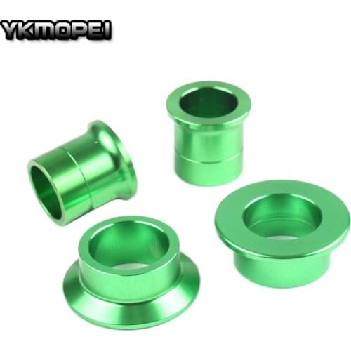 CNC Billet Aluminum Front & Rear Wheel Hub Spacers Sets F KX125 KX250 KXF250 KXF450 Motorcycle Motorcross Dirt Bike Off Road