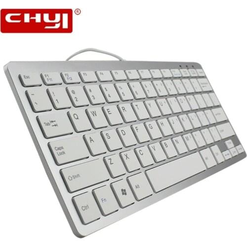 Computer Keyboard For Apple Macbook Ergonomic Slim Wired Usb Keyboards Ultra-thin Multimedia Gamer Keypad For Windows PC Laptop