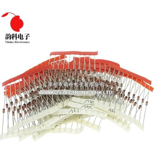 14values*10pcs=140pcs 1W Zener diode kit DO-41 3.3V - 30V component diy kit