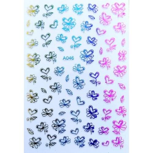 A pack of 10 Christmas series, colorful, adhesive, nail stickers, nail stickers, decorative accessories