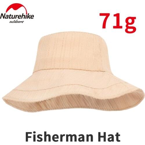 Naturehike Unisex Fisherman Hat UPF50+ Summer Sunscreen Bucket Hats Widened Brim Outdoor Leisure Fishing Travel Fold Beach Cap
