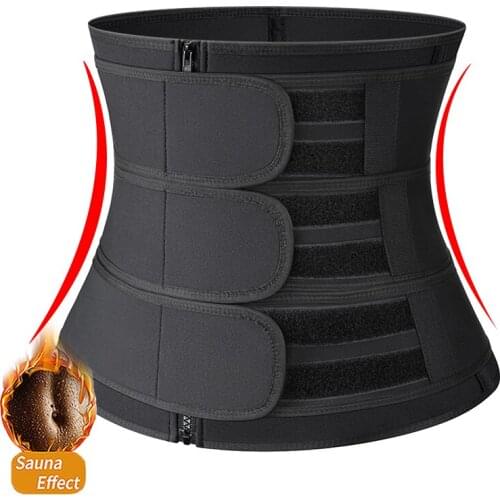 Neoprene Sweat Waist Trainer Body Shaper Tummy Corset Slimming Belt Shapewear Weight Loss Belly Band Sports Girdles Workout Belt