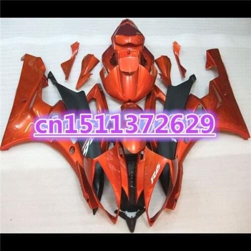 100%NEW YZF R6 06 07 Orange black ABS Fairing kit for YZF-R6 06-07 YZF 600 R6 2006 2007 fairing sets bodywork ABS-Dor D