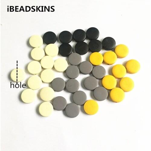 New arrival! 15mm 400pcs/lot Environmental Paint coin-shape Wood beads for jewelry DIY making( desgin as shown)