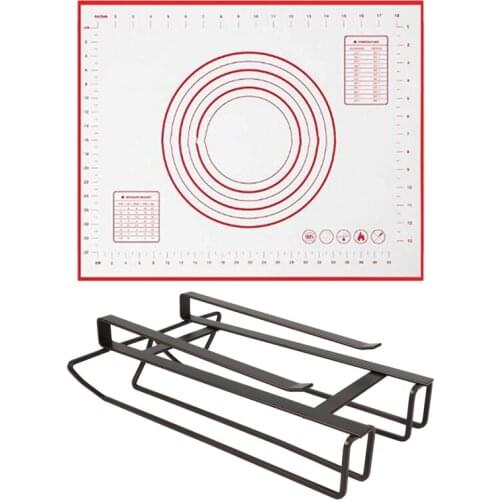 Hanging Wine Glass Holder Stemware Wine Goblet Rack with High Temperature Rolling Board Chopping Board Pastry Mat