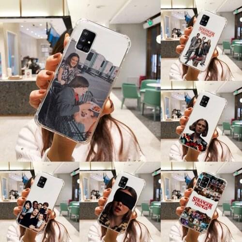 Cosas gratis Stranger things Phone Case Transparent For Samsung S A M J 21 20 50 30 60 5 7 51 71 90 11 10 J710 e p PLUS Prime 5G