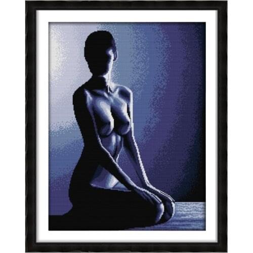 Joy Sunday Cross Stitch Kits Embroidery Needlework Body Art Decoration Counted Thread 11CT 14CT Print Stamped Canvas Fabric Sets