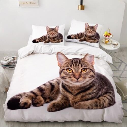Luxury 3D Bedding set Europe Queen King Double Duvet cover set Bed linen Comfortable Blanket/Quilt cover Bed Set animal Lie down