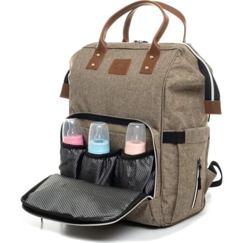 Luxus Anti-Stain Waterproof Maternal Baby Care Backpack with Thermal Compartment Quality Lunch Picnic Daily Travel Fashion 2021