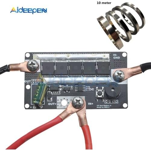 Spot Welder Machine Welding Pen DIY portable 12V Battery Energy Storage Spot Welding Machine with 10m Nickel Plated Steel Strip