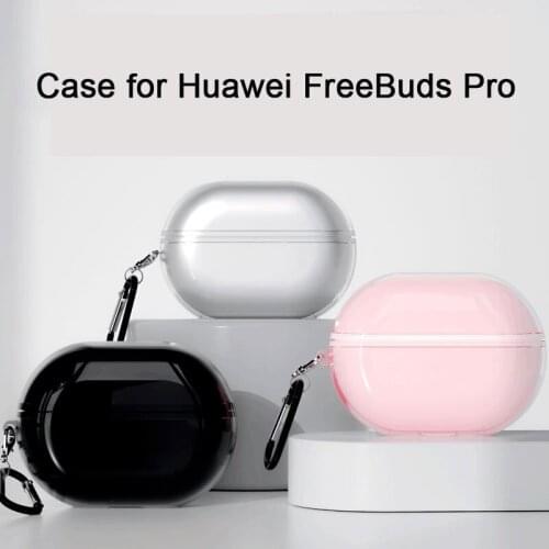 TPU Transparent Wireless Earphone Case For Huawei FreeBuds Pro Bluetooth Headphones Cases For Freebuds Pro Protective Cover