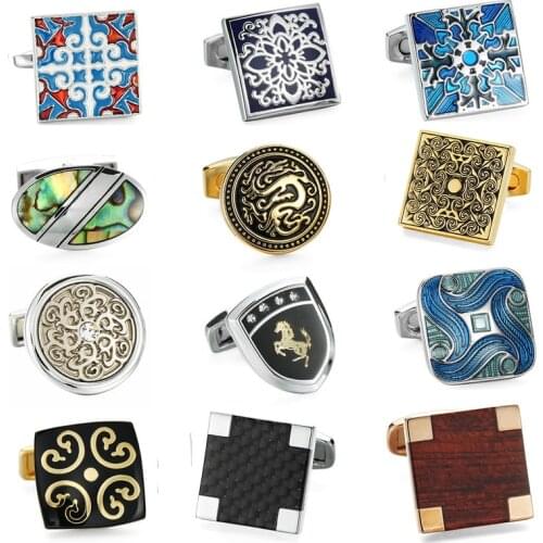 High quality brand mens shirt CUFFLINKS new fashion crystal horse cufflink French wedding shirt cuff gift, free shipping