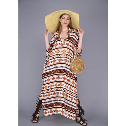 Craft V Neck Long Boho Dress For Women 2021 New Elegant Fashion Earth Inspired Clothing With Plus Size Options 4xl 5xl 6xl