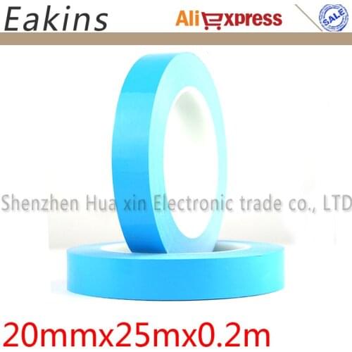 2pcs/set 20mm*20m Glass Fiber Thermal Double-sided Adhesive Tape Heat Conduction Tape For Chip PCB Transistors Radiator