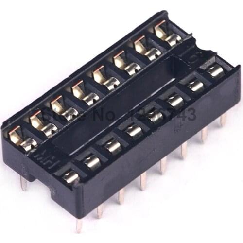40PCS 16 Pin DIP IC Sockets Adaptor Solder Type Socket