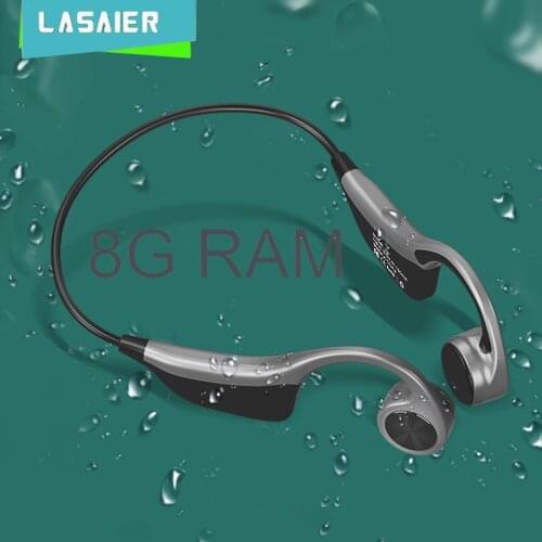 8RAM Wireless Earphone Bone Conduction Bluetooth Stereo Waterproof Earphone Audio Mp3 with Music Microphone For Android Apple