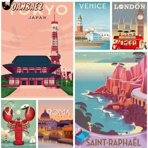 Diamond Painting City Landscape Embroidery Abstract Mosaic Letter Stickers Diamond Cross Stitch Adult Handmade Gift Design