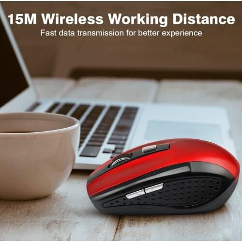 Wireless Mouse Durable Optical Computer Mouse Ergonomic Mice For Laptop Universal Computer Peripherals