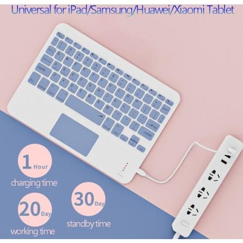 Bluetooth Touchpad Keyboard for Samsung Xiaomi Huawei iPad Phone Tablet Wireless Keyboard for IOS Windows Keyboard Rechargeable