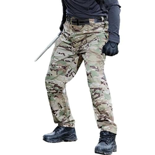Men Cargo Pants Camo Multi-Pockets Quick Dry Outdoors Sports Tactical Trousers Cargo Pants Men Casual Classic Outdoor Hiking
