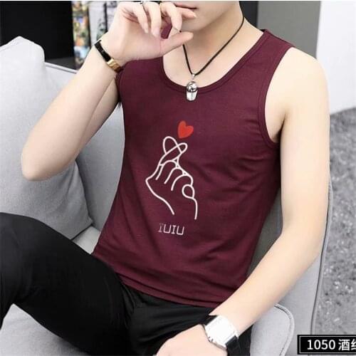 Hot High quality New Mens Tank Tops Cotton Clothes Round Collar Sleeveless Shirts Leisure Fitness Mens Loose Workout Tank Tops