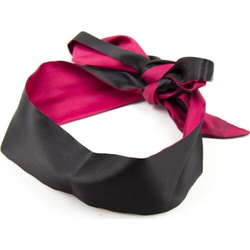 Soft Sleep Blindfold Sexy Exotic Lingerie Accessories Eyeshade Satin Ribbon Bandage On Eyes Sex Breathable Cover Eye Patch Belt