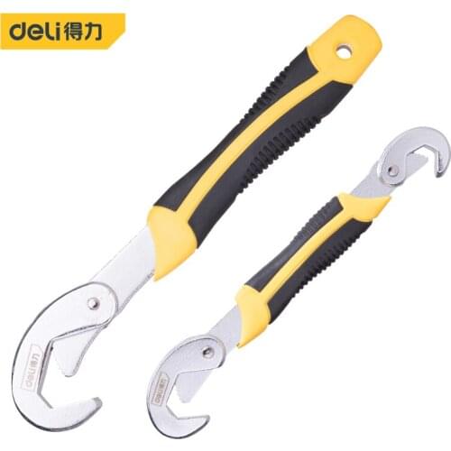 Deli Two Piece Set Of Multifunctional Wrench Multi Size Snap Ring Hand Wire stripper Nippers Multipurpose kits electric tools