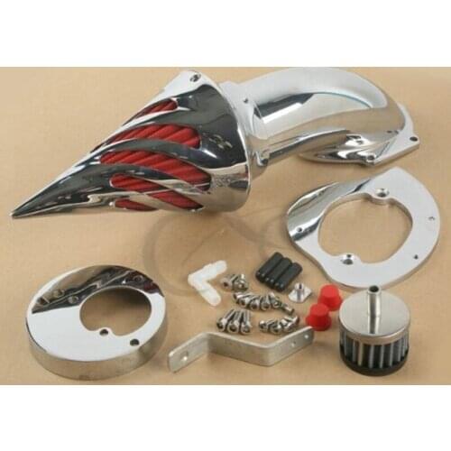 Motorcycle Chrome Spike Air Cleaner Kits Intake Filter For Honda VTX 1300 VTX1300 1986-2012 00 01 02 03 04 05 06 07 08 09 10 11