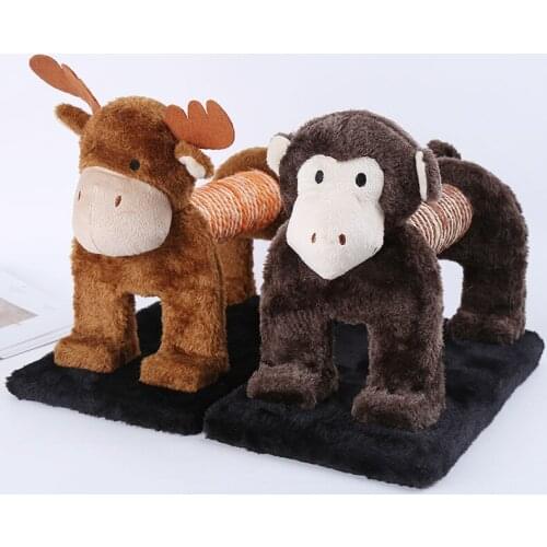 New Style Cat Toys Plush for Cats Kittens Climbing Rope Fleece sisal Pet Supply Scratching Board Animal Assembling Interactive