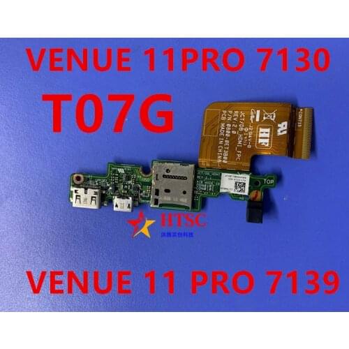 Original JCT DB FOR Dell Venue 11 Pro (7130) Tablet Venue 11 Pro (7139) Tablet DC power BOARD Perfect work free shipping